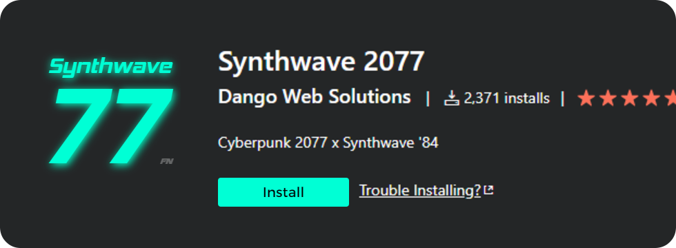 Synthwave 2077 Theme on Visual Studio Marketplace