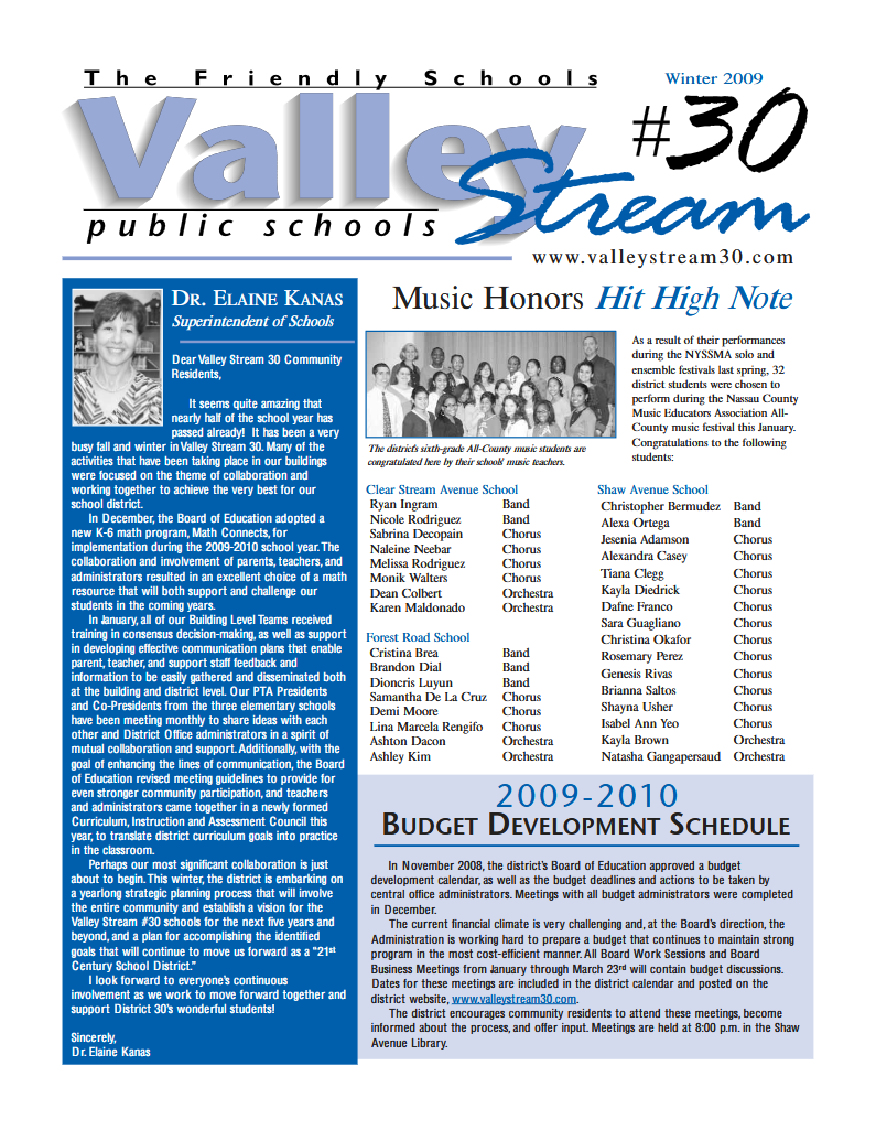 2009 Winter Newsletter