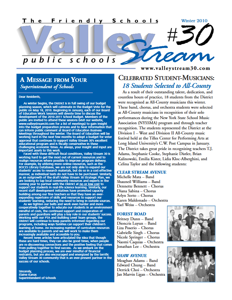 2010 Winter Newsletter