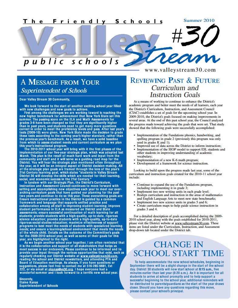 2010 Summer Newsletter