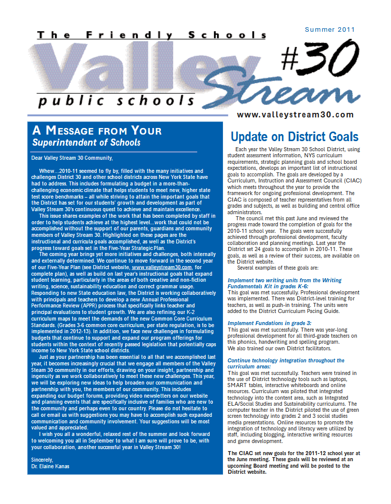 2011 Summer Newsletter